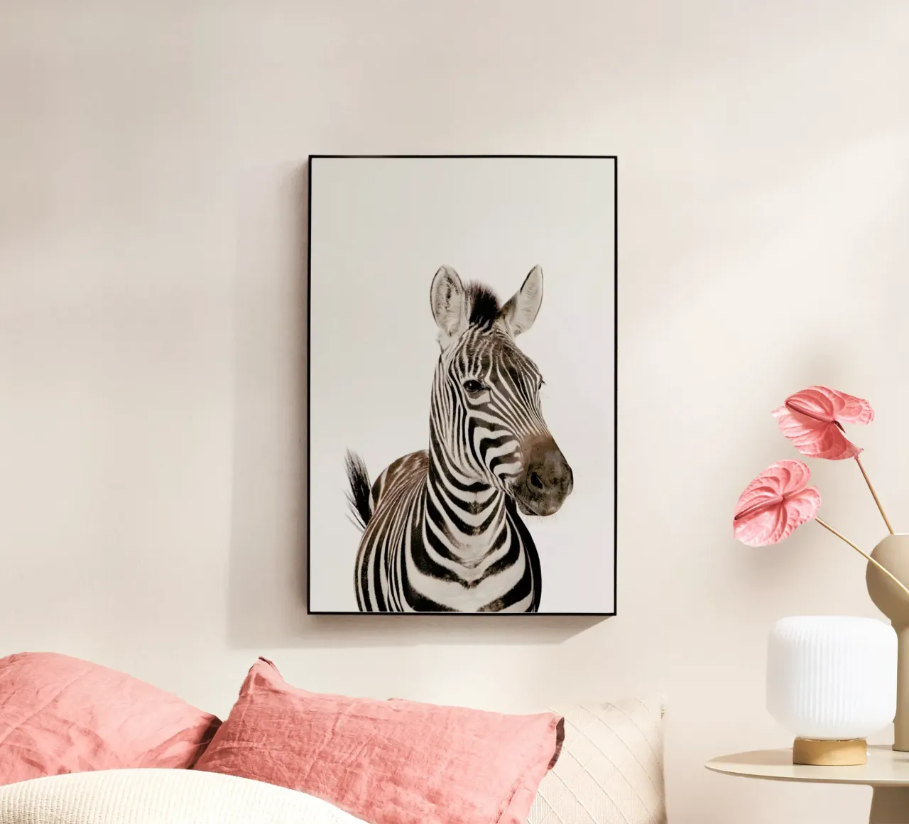 Zebra acryl van Paws & Claws