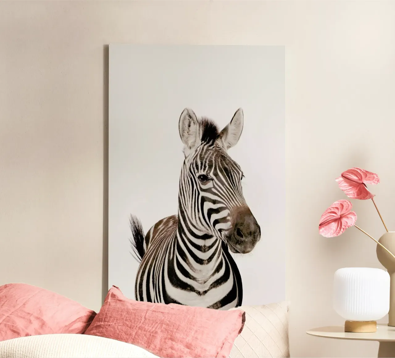 Zebra tela con Cornice a cassetta da Paws & Claws