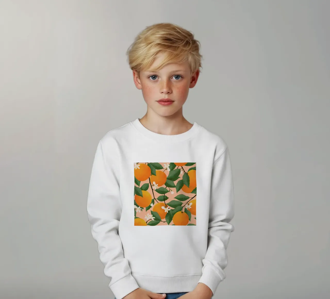 Fresh Citrus felpa bambino da Laura Graves