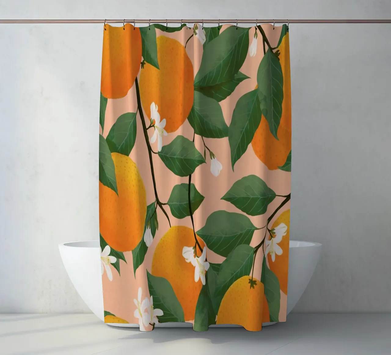 Fresh Citrus shower curtain by Laura Graves