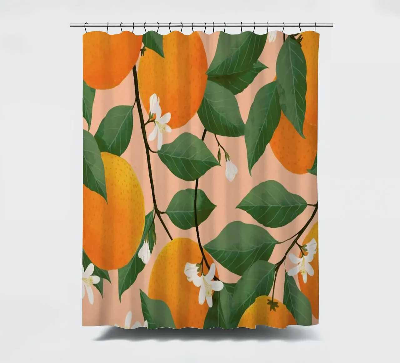 Fresh Citrus shower curtain by Laura Graves