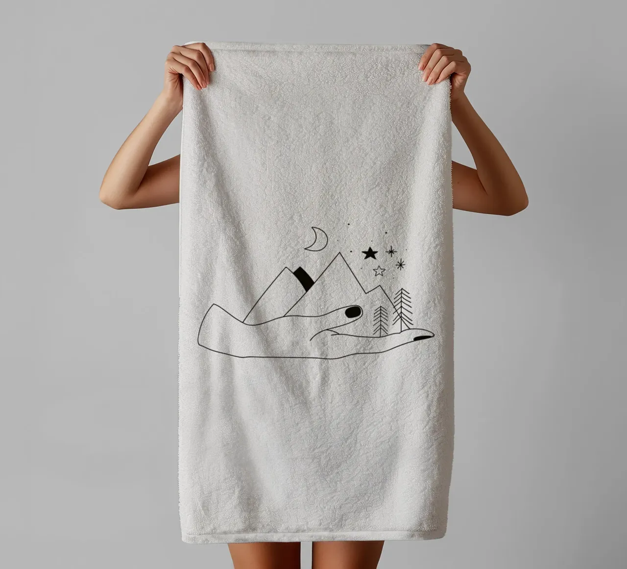 Forest badhanddoek van Pure