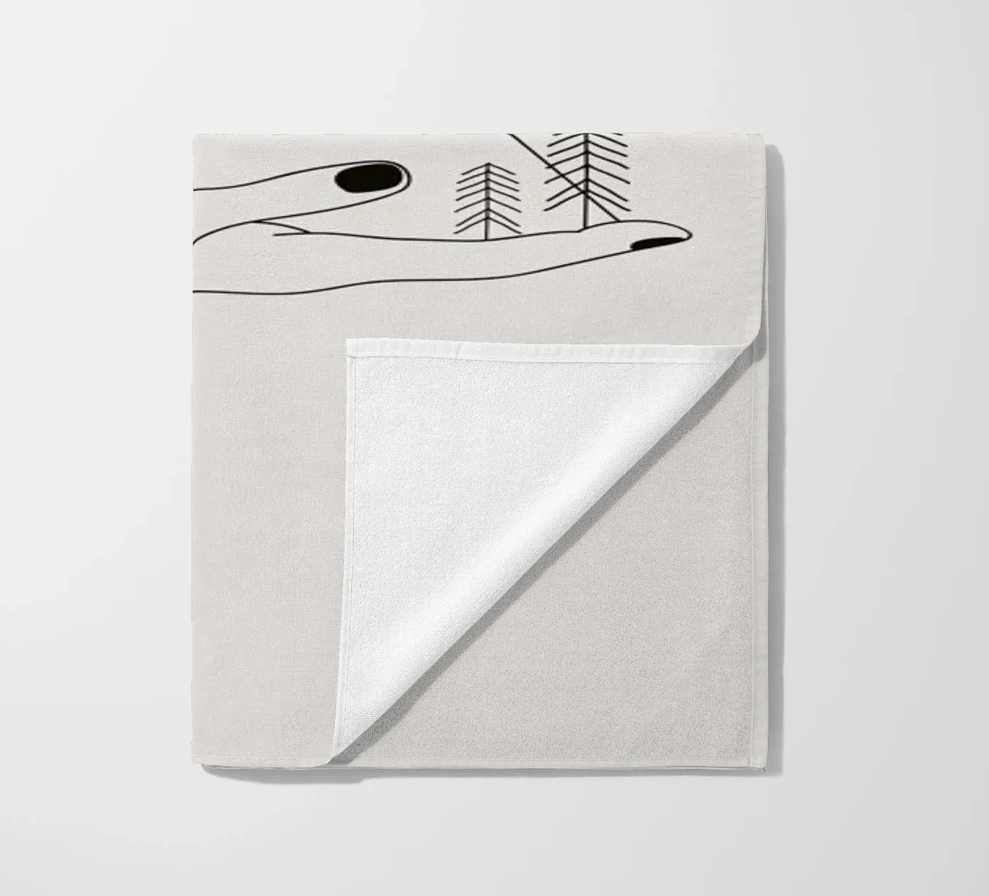 Forest strandhanddoek van Pure