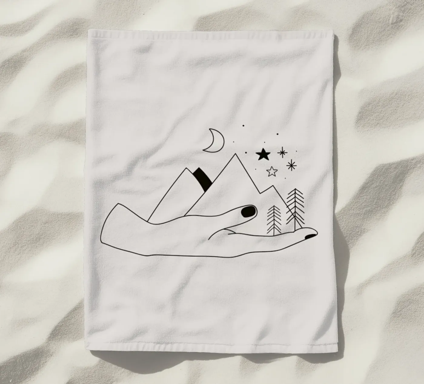 Forest strandhanddoek van Pure