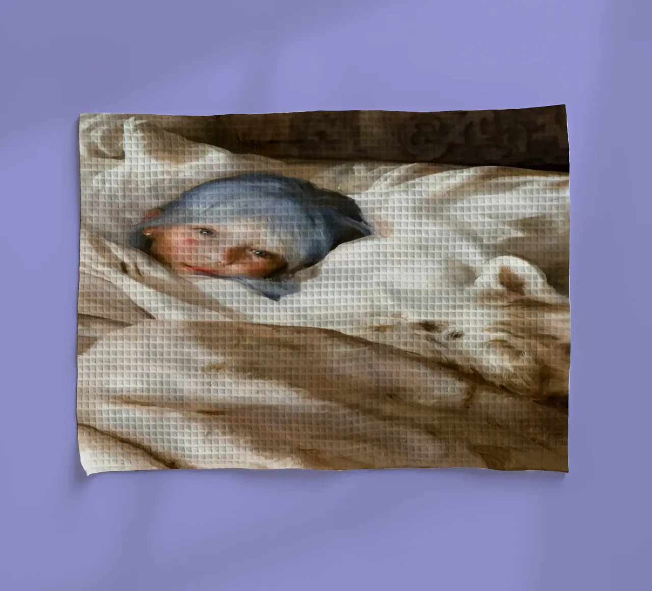 Guillermo Lorca La ragazza che dorme con il lupo canovaccio da cucina da Birgitart