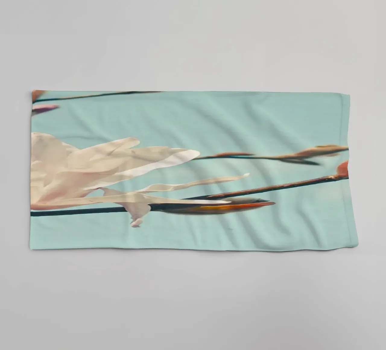 Paper Petals towel by Cassia Beck Photography