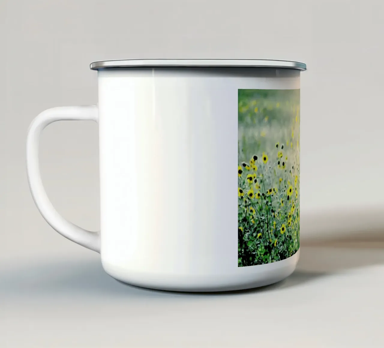 I Will Wait tazza in smalto da Robin Delean