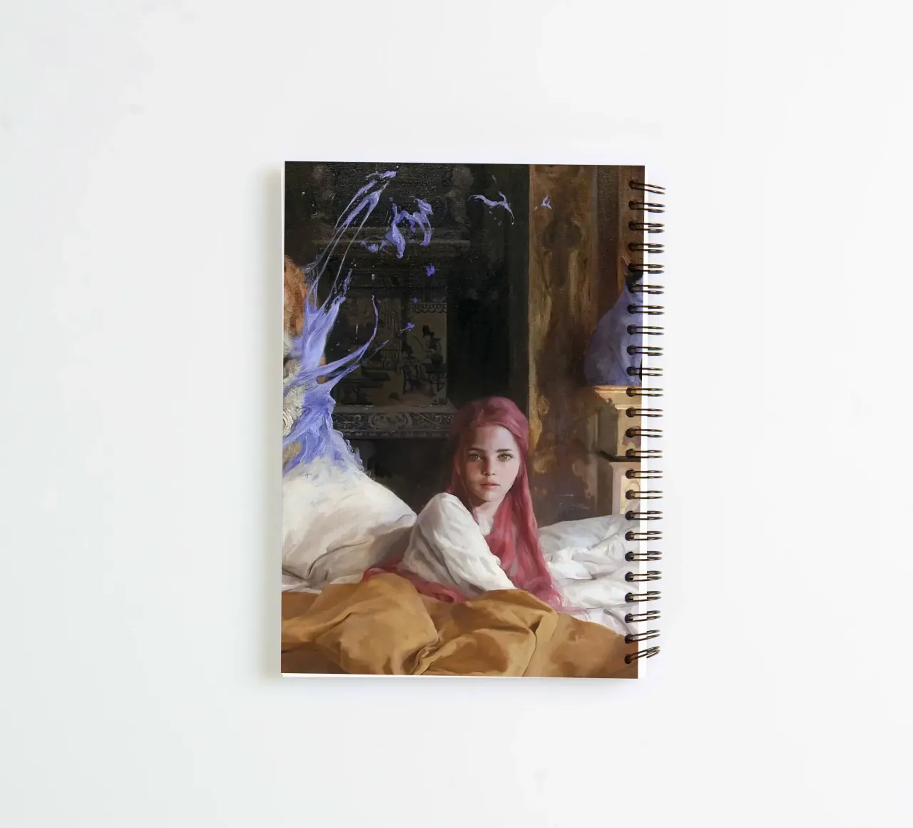 Guillermo Lorca and the Rest is Silence spiral notebook by Birgitart