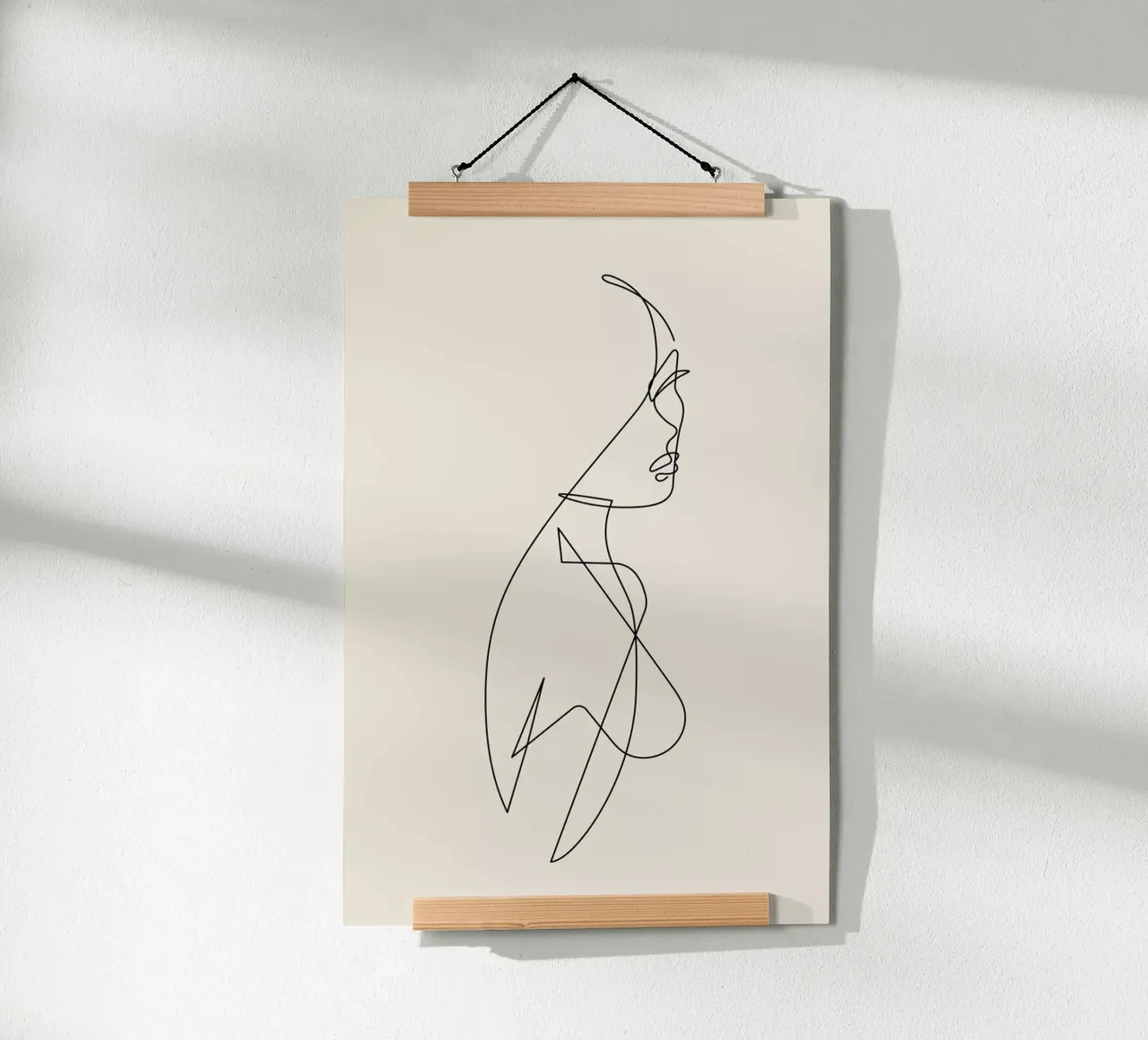 Femme I poster con telaio in alluminio da Pure