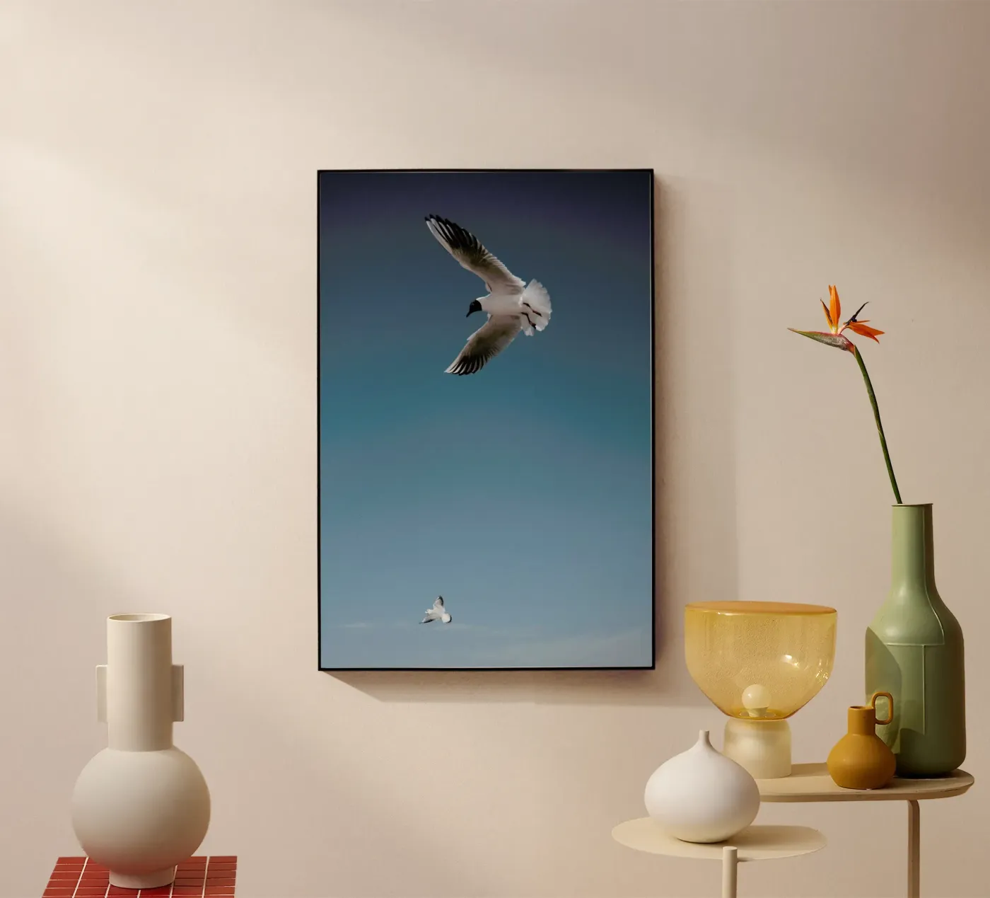 Seagulls I acrylic glass by Sebastian Hilgetag