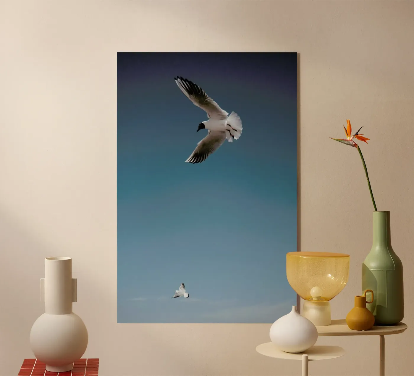 Seagulls I acrylic glass by Sebastian Hilgetag