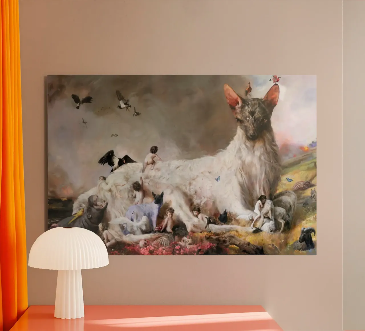 Guillermo Lorca Dio animale alluminio dibond da Birgitart