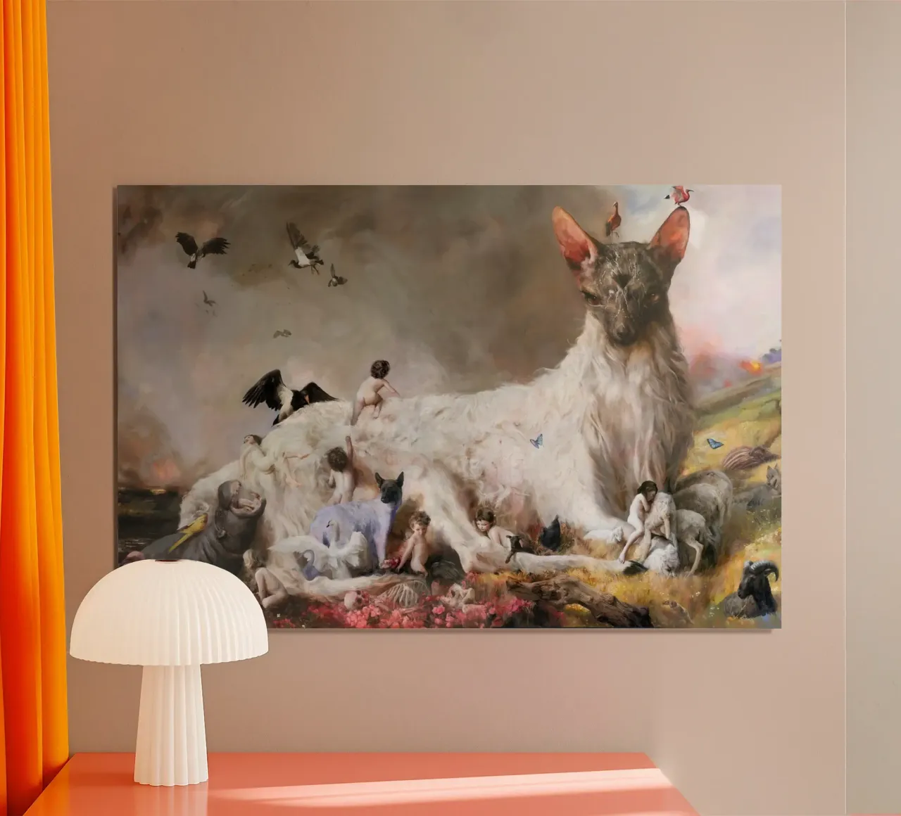 Guillermo Lorca Dio animale carta hahnemühle da Birgitart