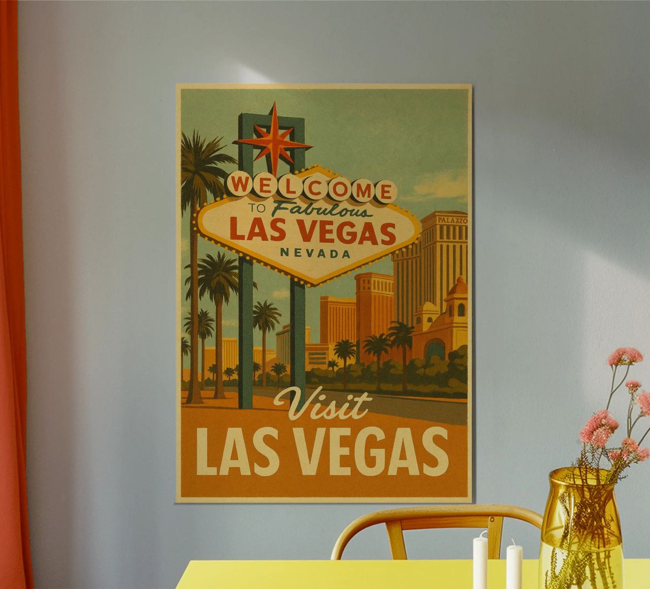 Travel to Las Vegas poster by Mercury Club