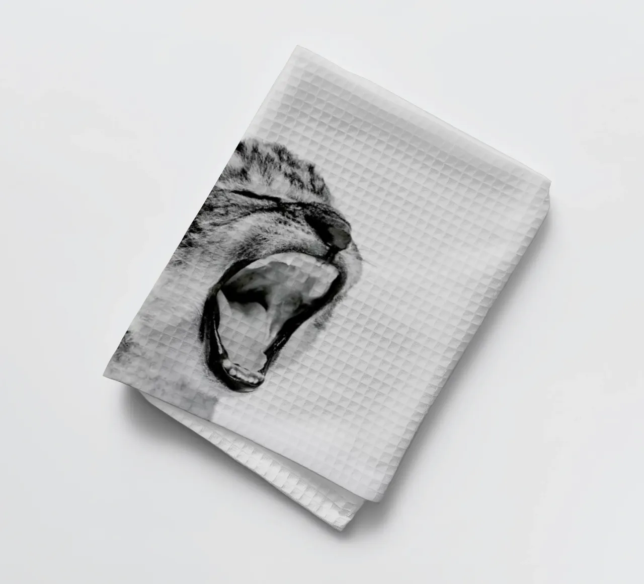 Sleepy Leopard Classic tea towel by Paws & Claws