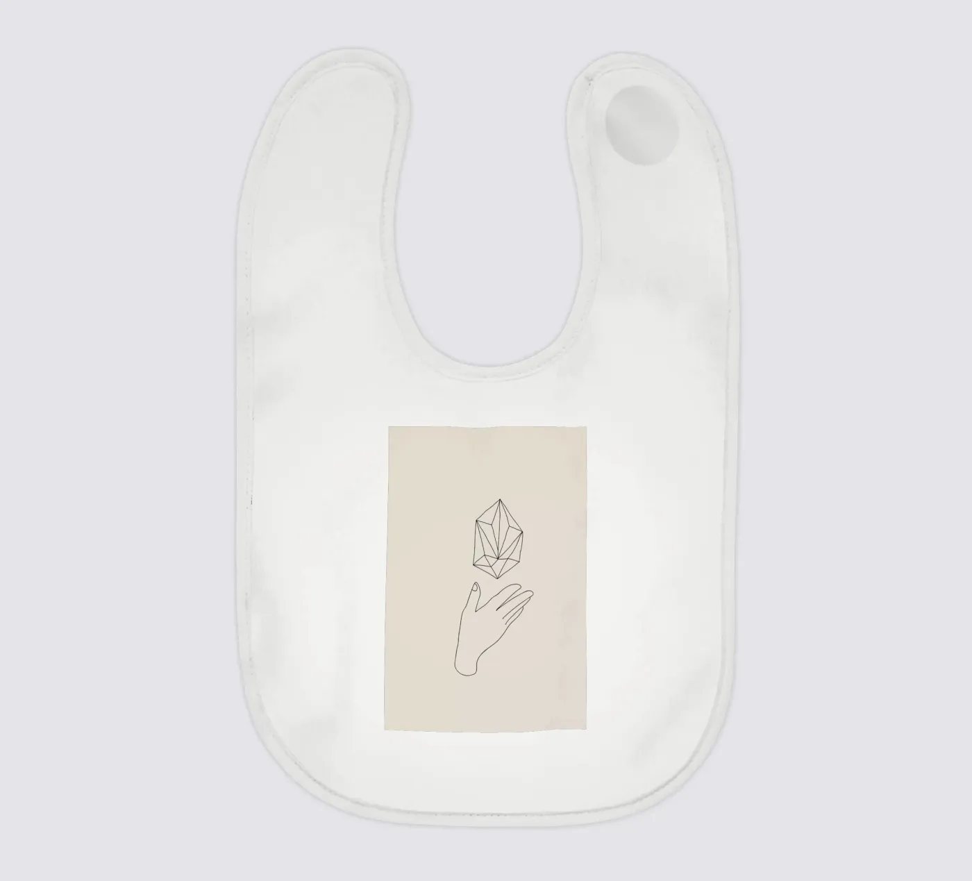 Diamond baby slabbetje van Pure