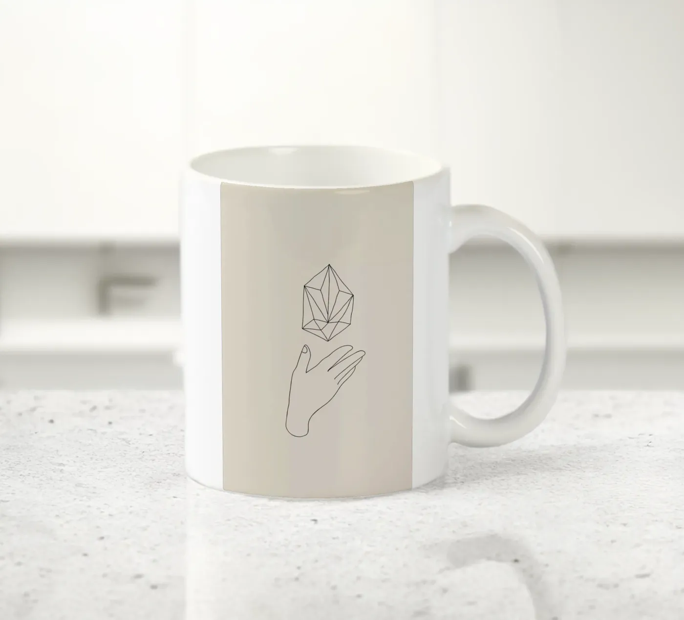 Diamond ceramic mug by Pure