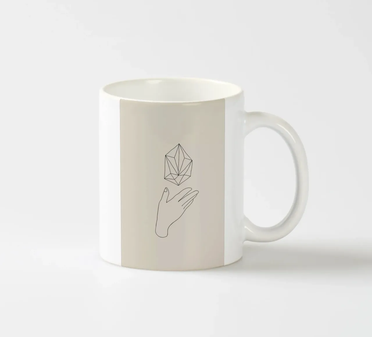 Diamond tazza in ceramica da Pure