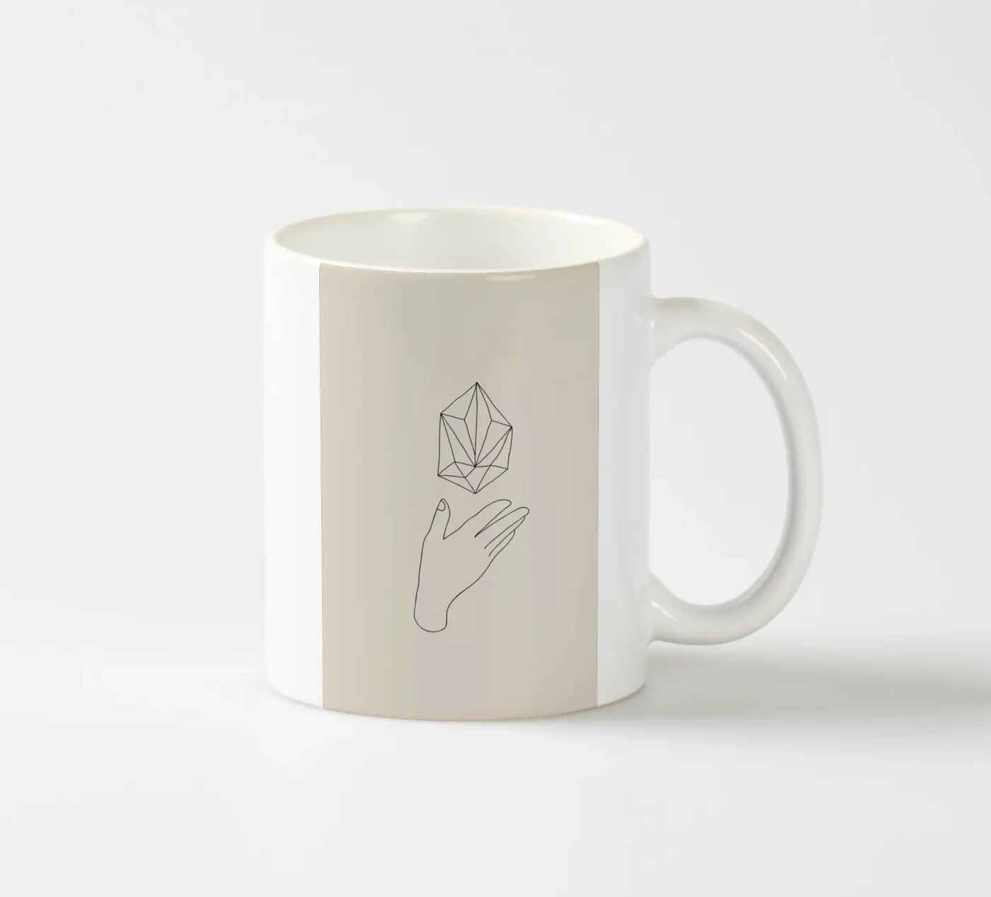 Diamond ceramic mug by Pure