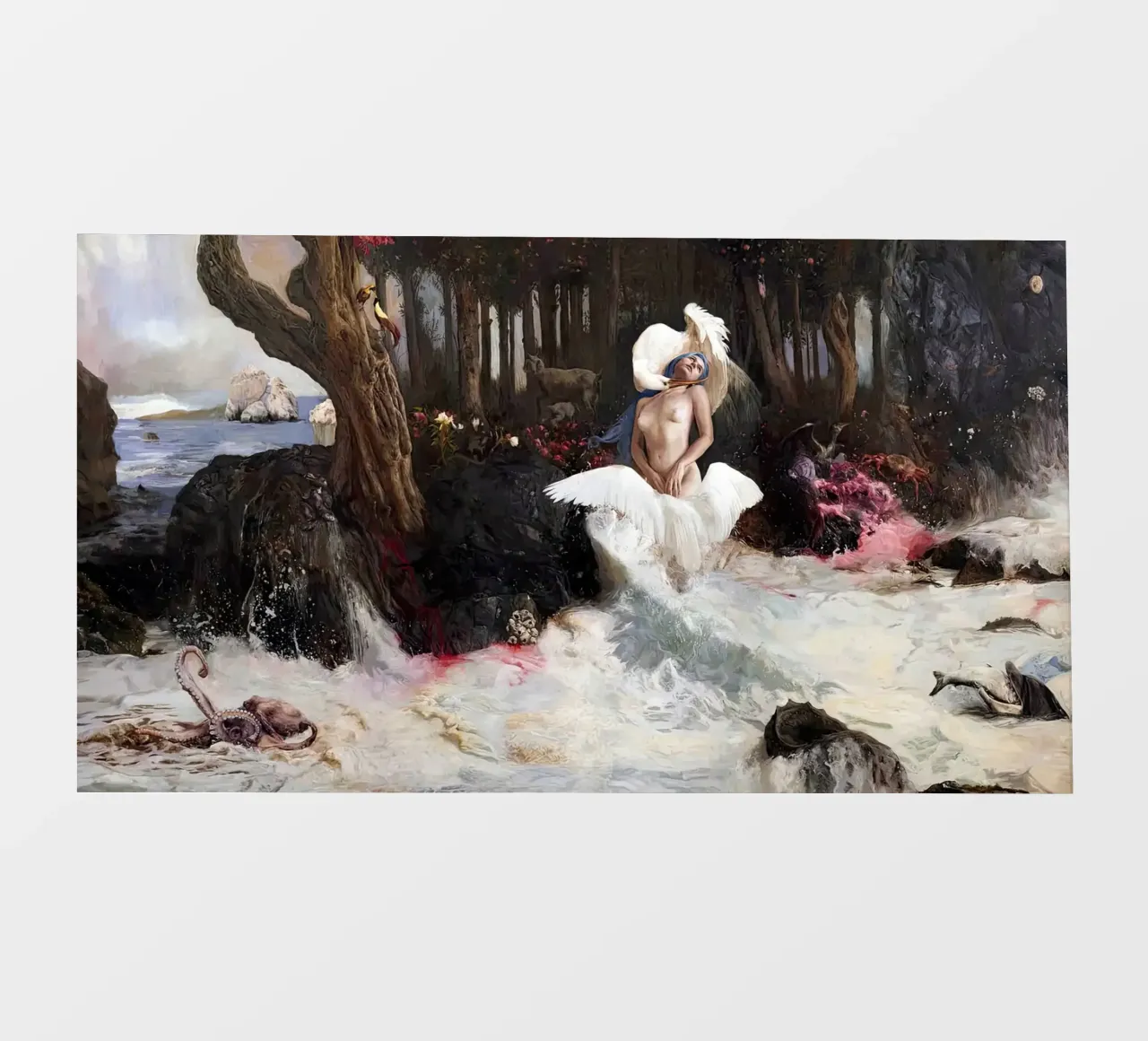 Guillermo Lorca Nascita di Venere telo in pvc da Birgitart