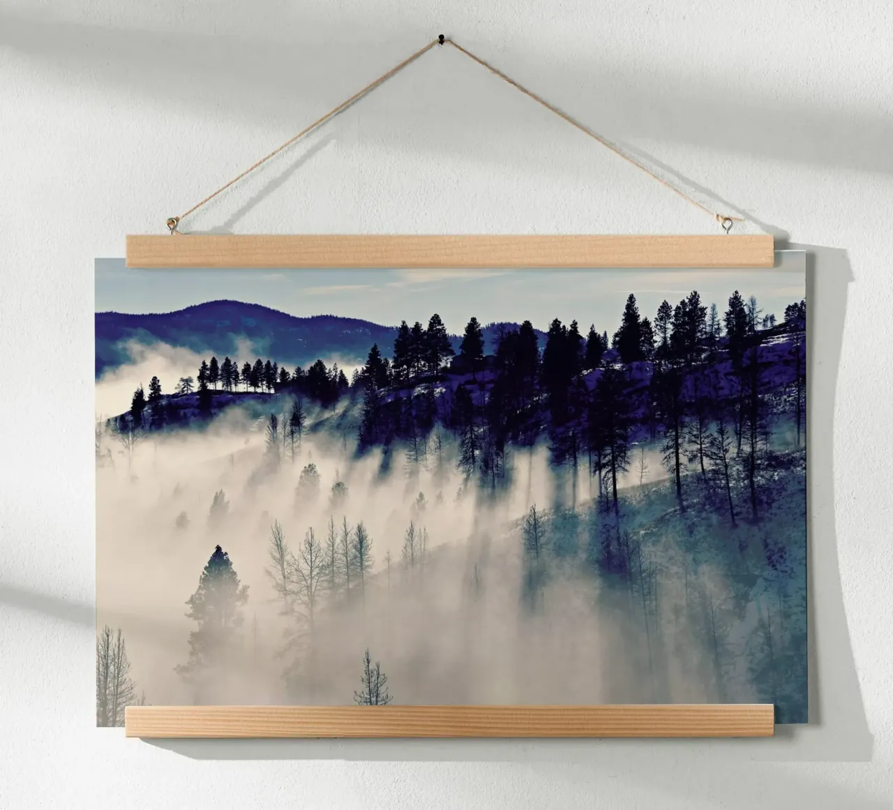 Mountaintop Living poster con telaio in alluminio da Robin Delean