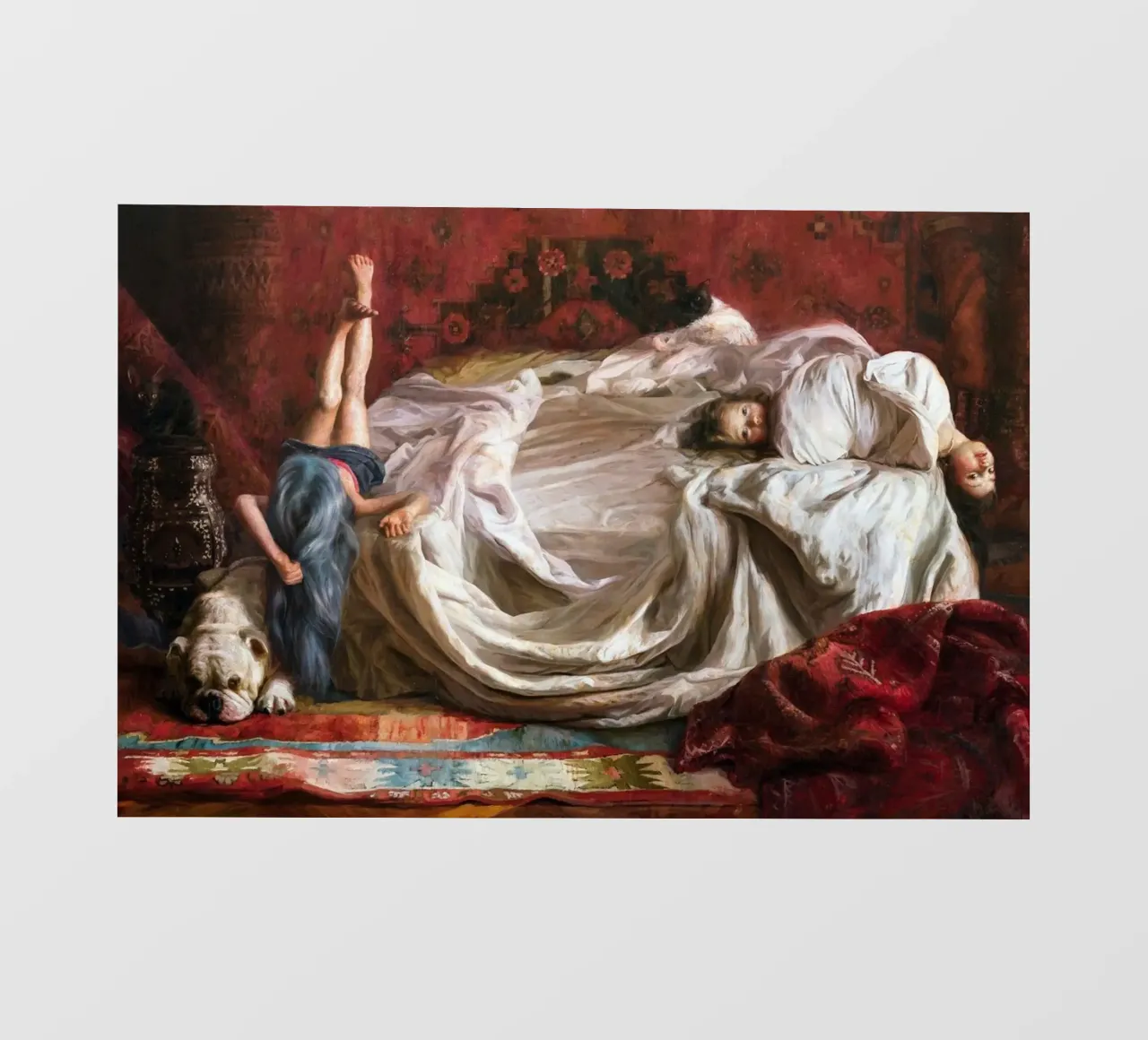 Guillermo Lorca Ragazze sul letto pellicola backlit da Birgitart