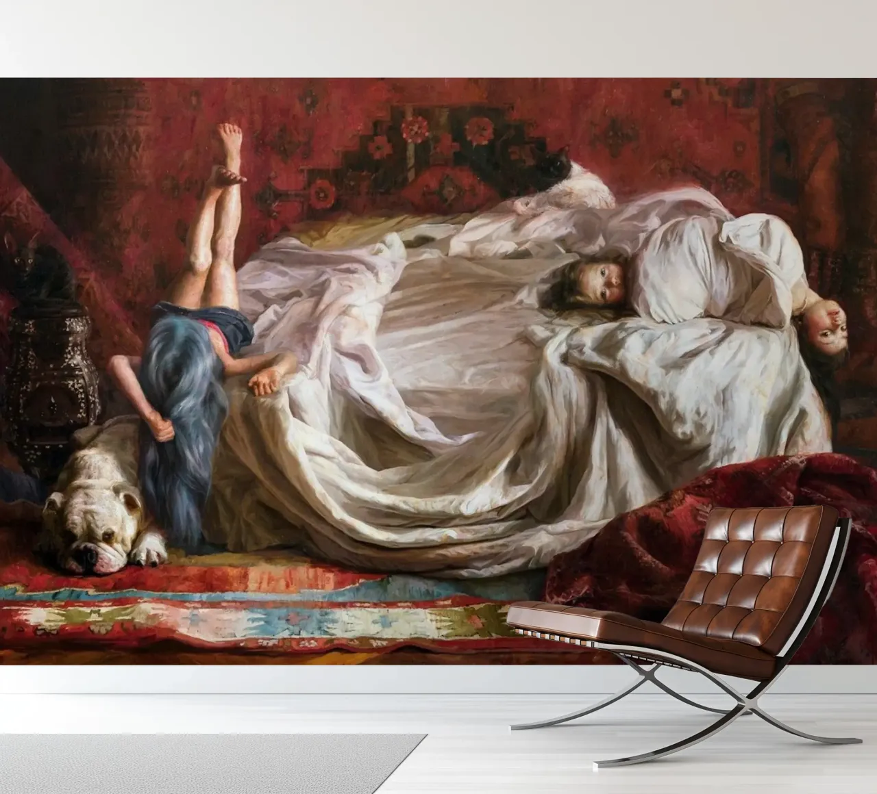 Guillermo Lorca Girls on the Bed photo wallpaper by Birgitart