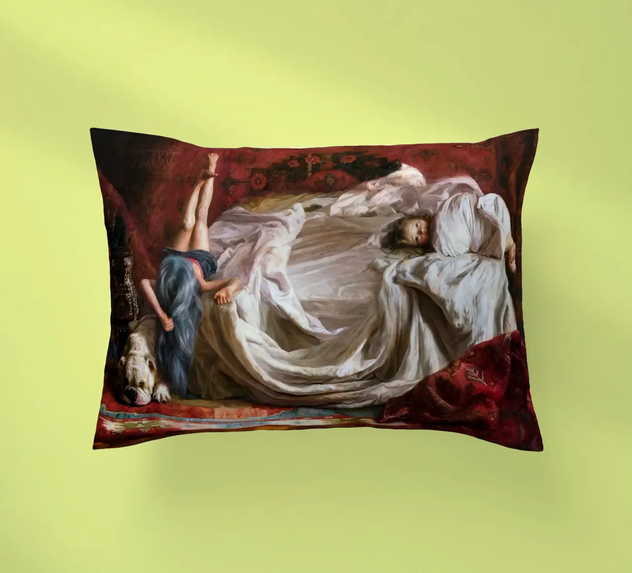 Guillermo Lorca Ragazze sul letto cuscino da Birgitart