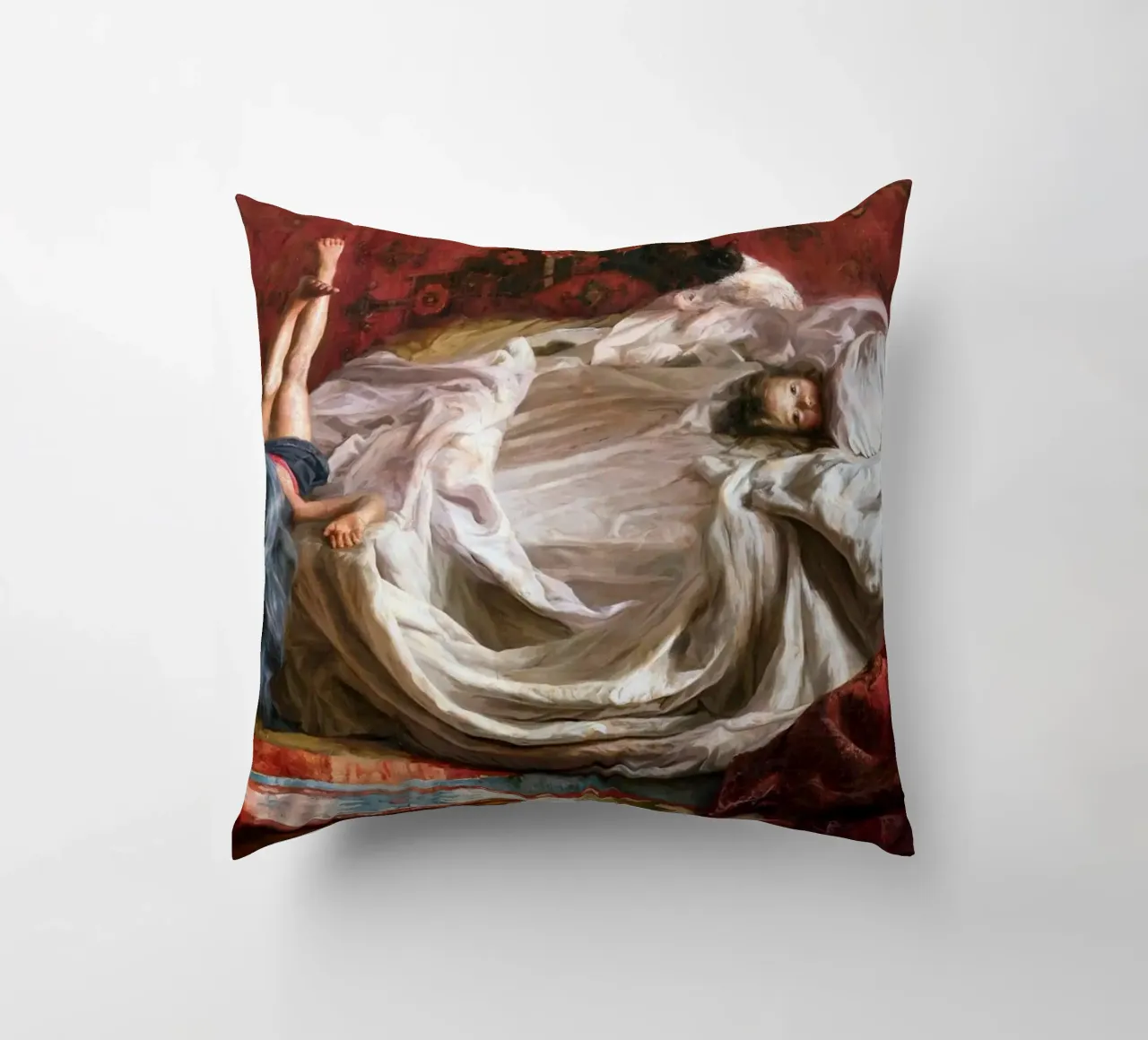 Guillermo Lorca Ragazze sul letto cuscino da Birgitart
