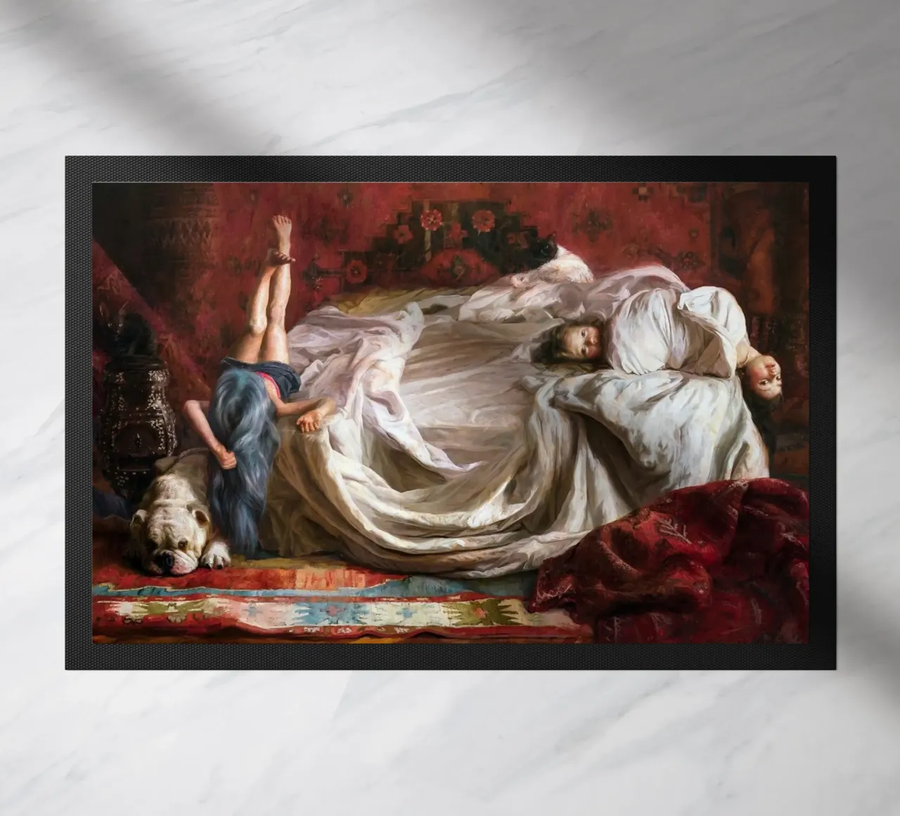 Guillermo Lorca Ragazze sul letto zerbino da Birgitart