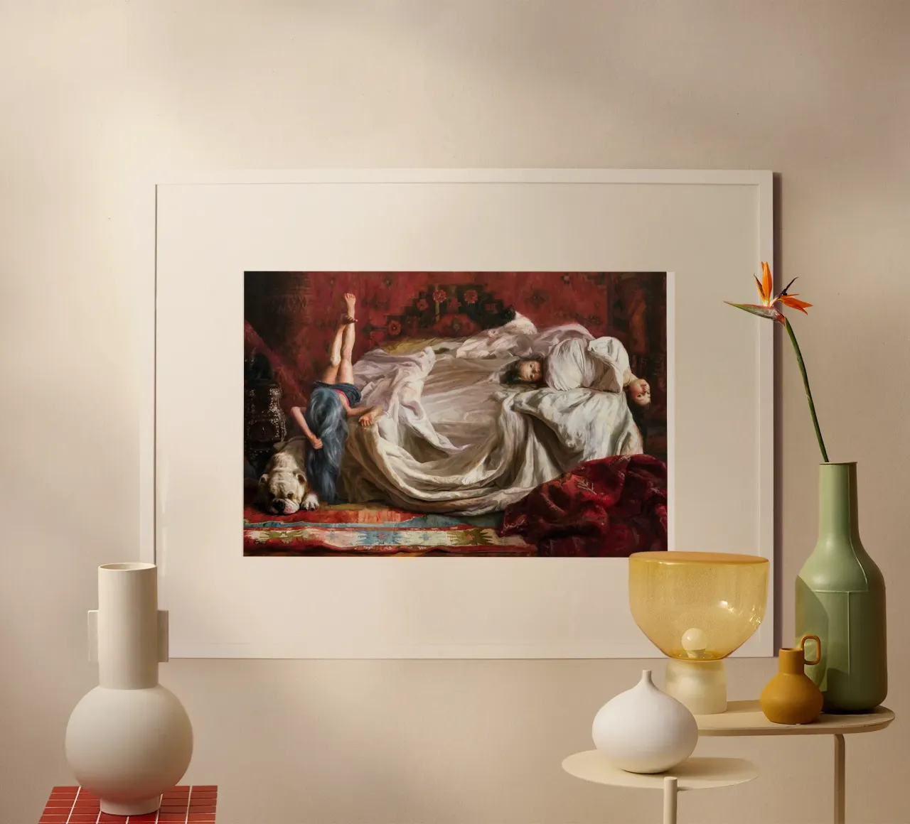 Guillermo Lorca Ragazze sul letto carta hahnemühle da Birgitart