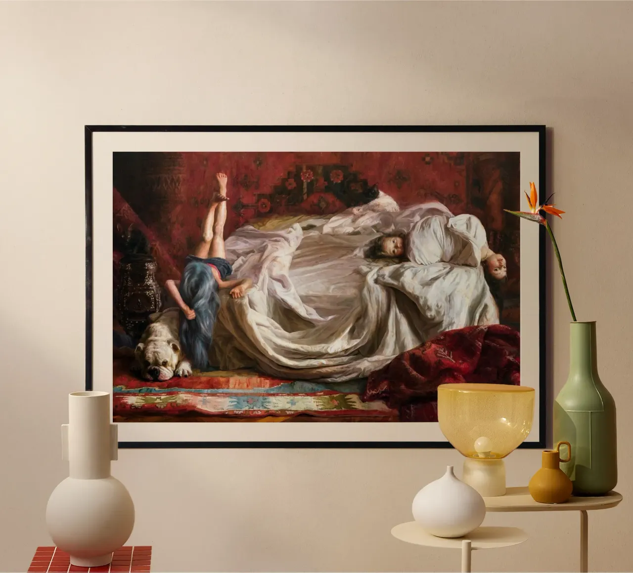 Guillermo Lorca Ragazze sul letto carta hahnemühle da Birgitart