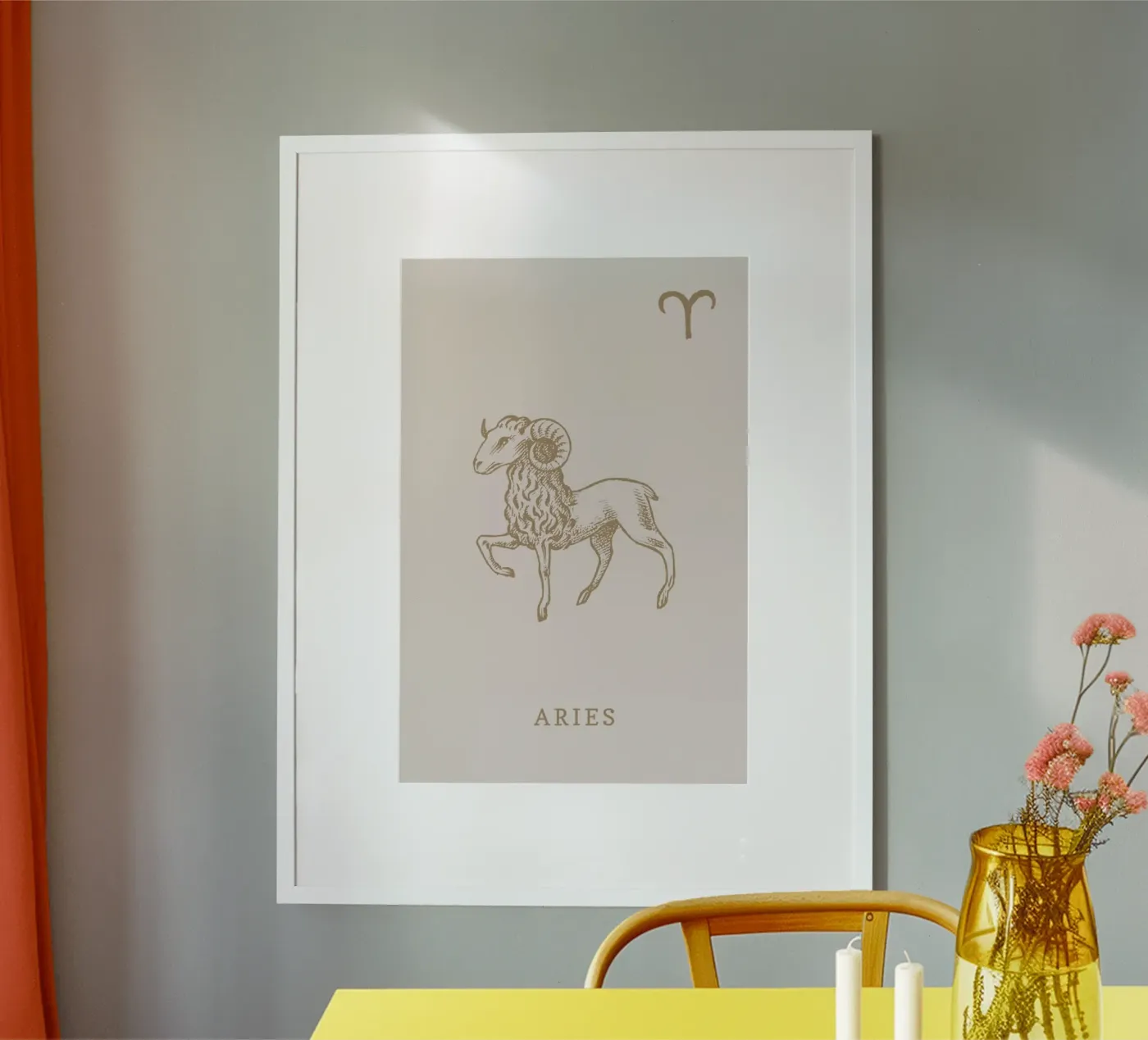 Aries poster van Flora & Fauna
