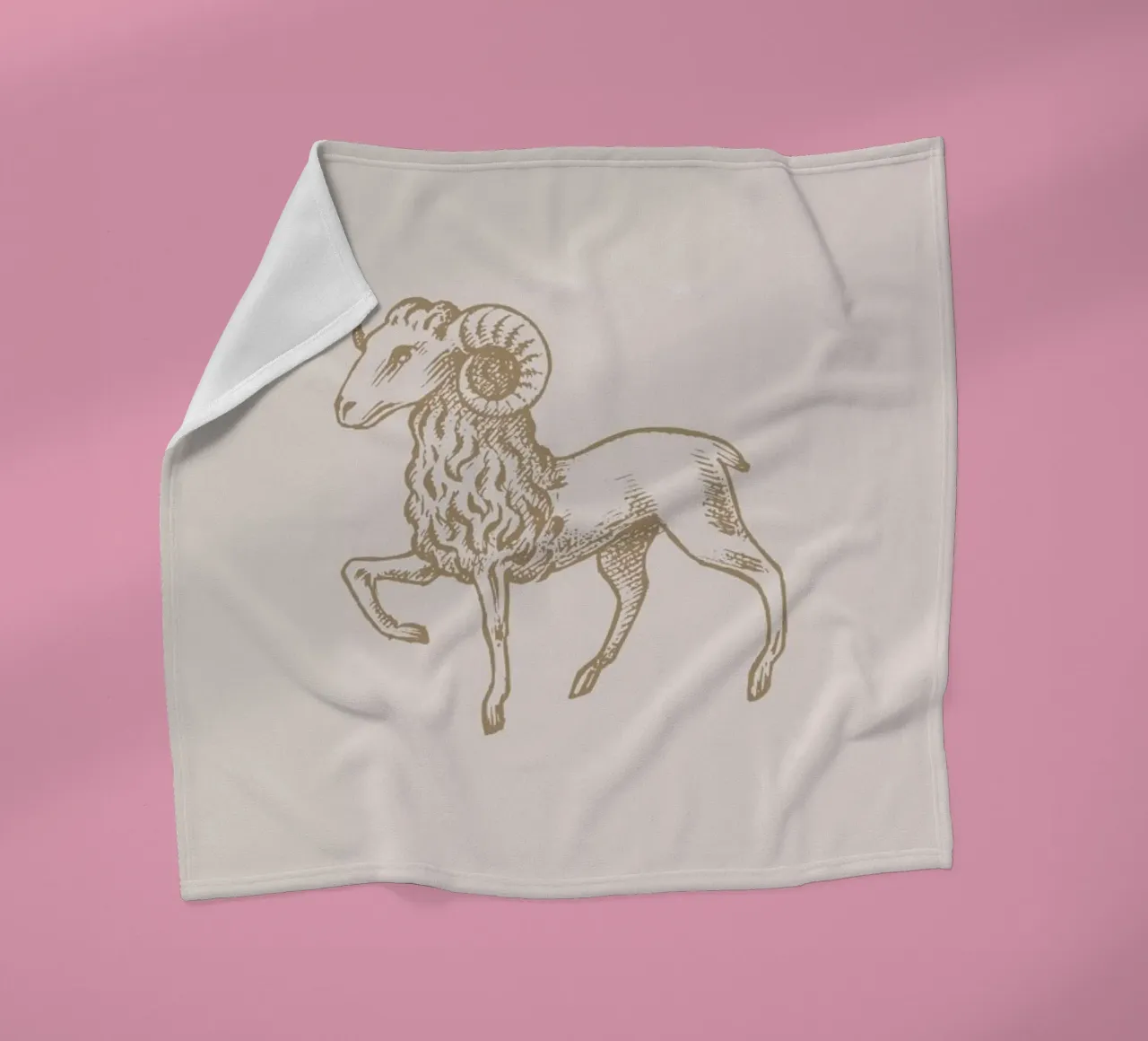 Aries fleecedeken van Flora & Fauna