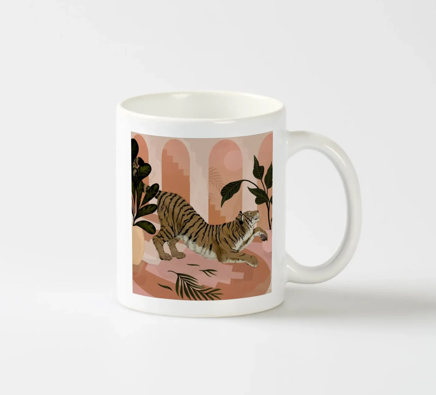 Easy Tiger ceramic mug by Laura Graves