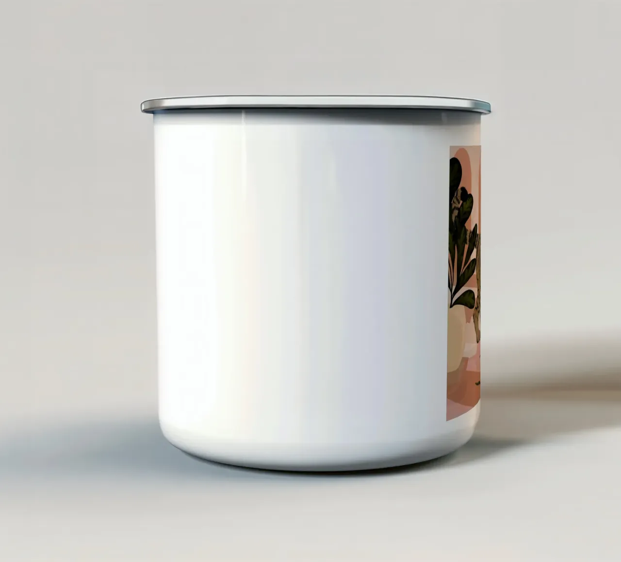 Easy Tiger tazza in smalto da Laura Graves