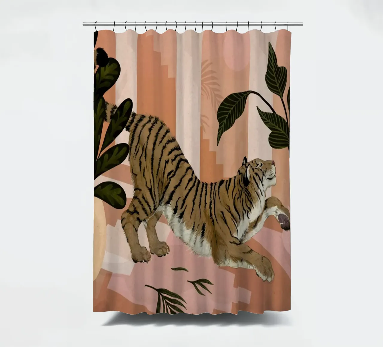 Easy Tiger Duschvorhang von Laura Graves