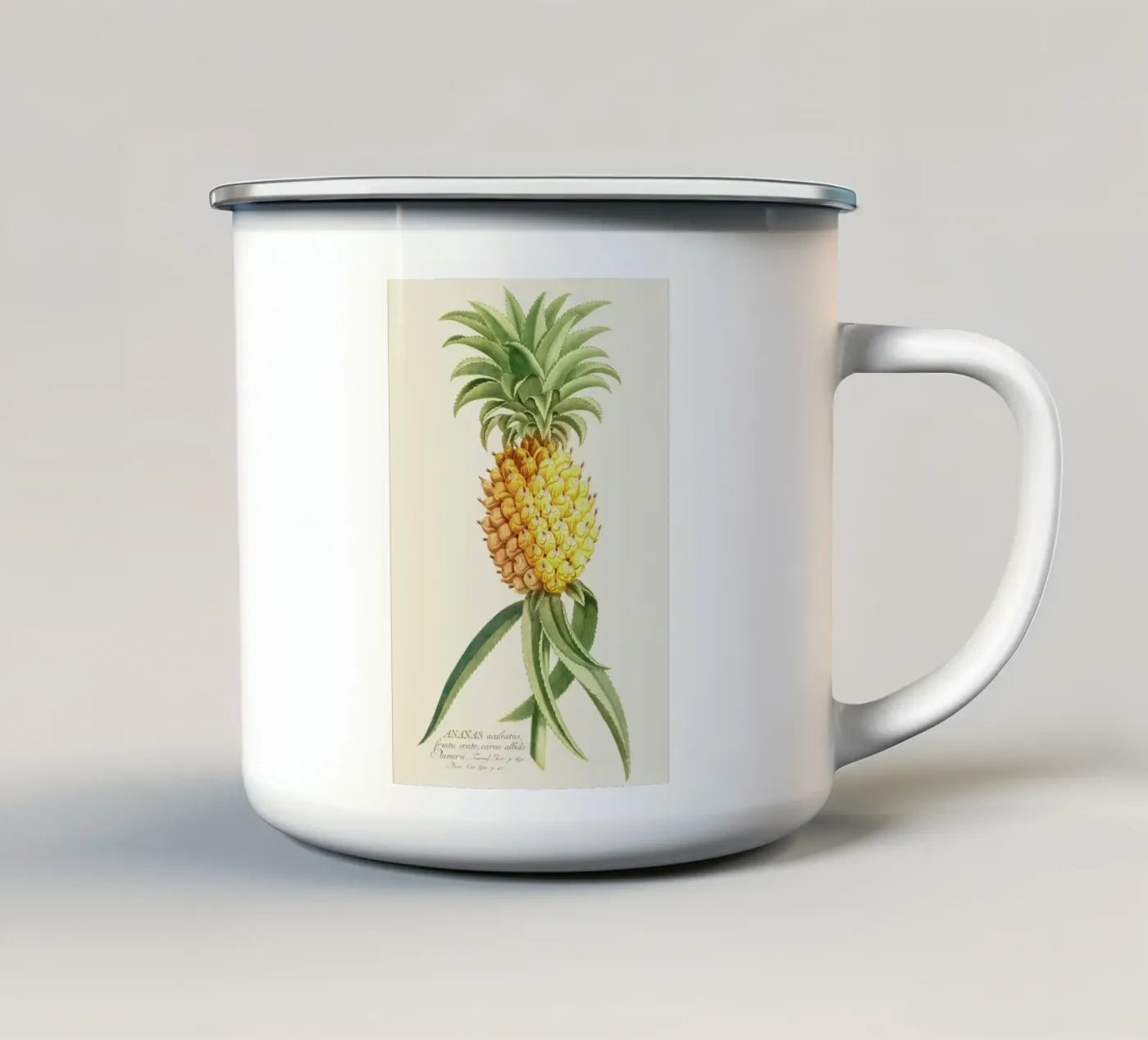 Pineapple 2 enamel mug by Astër