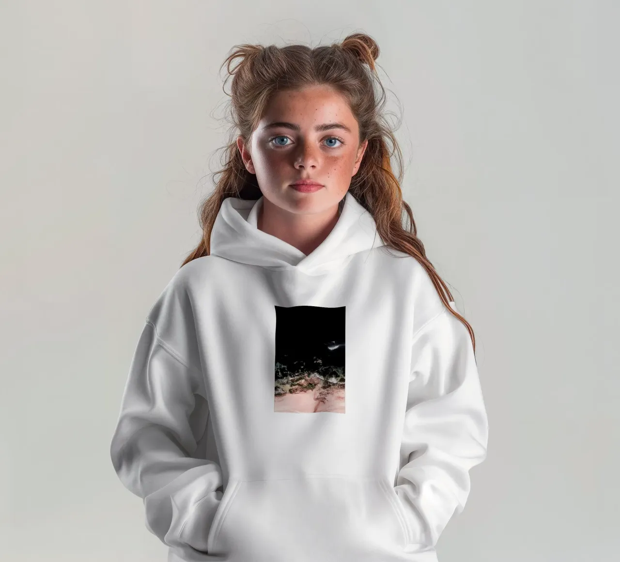 Ocean Pearls kids hoodie by Ingrid Beddoes