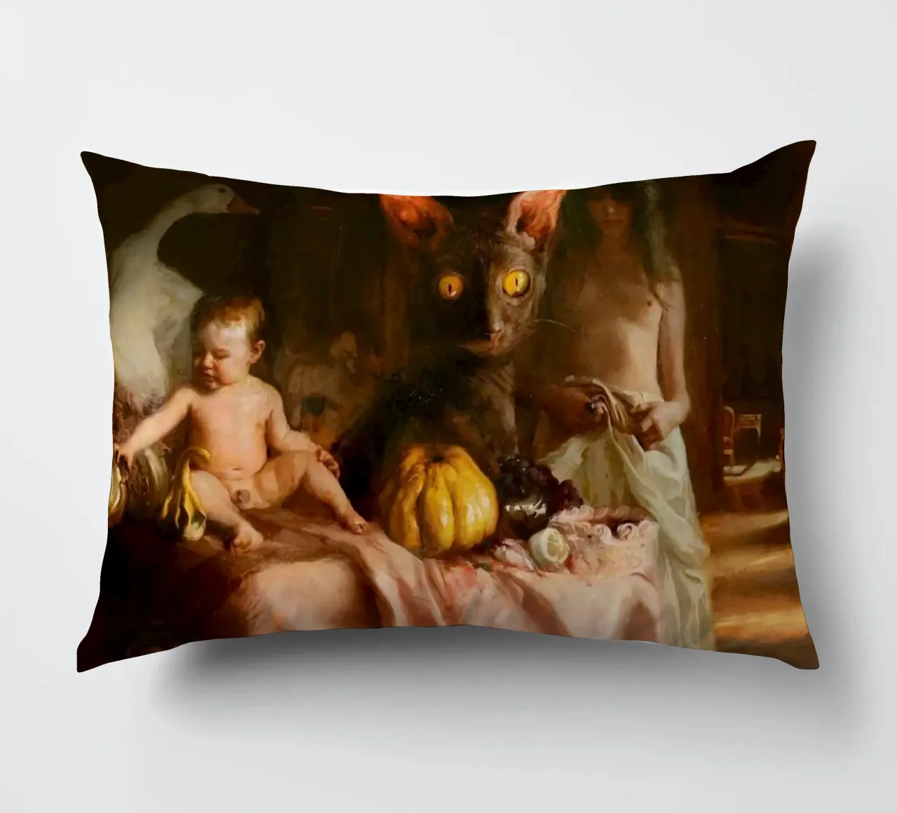 Guillermo Lorca Sade e il gatto cuscino da Birgitart
