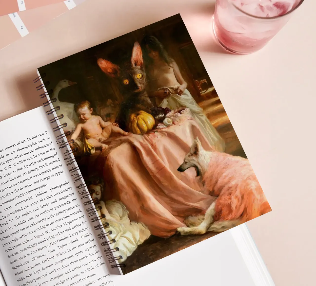 Guillermo Lorca Sade and the Cat spiral notebook by Birgitart