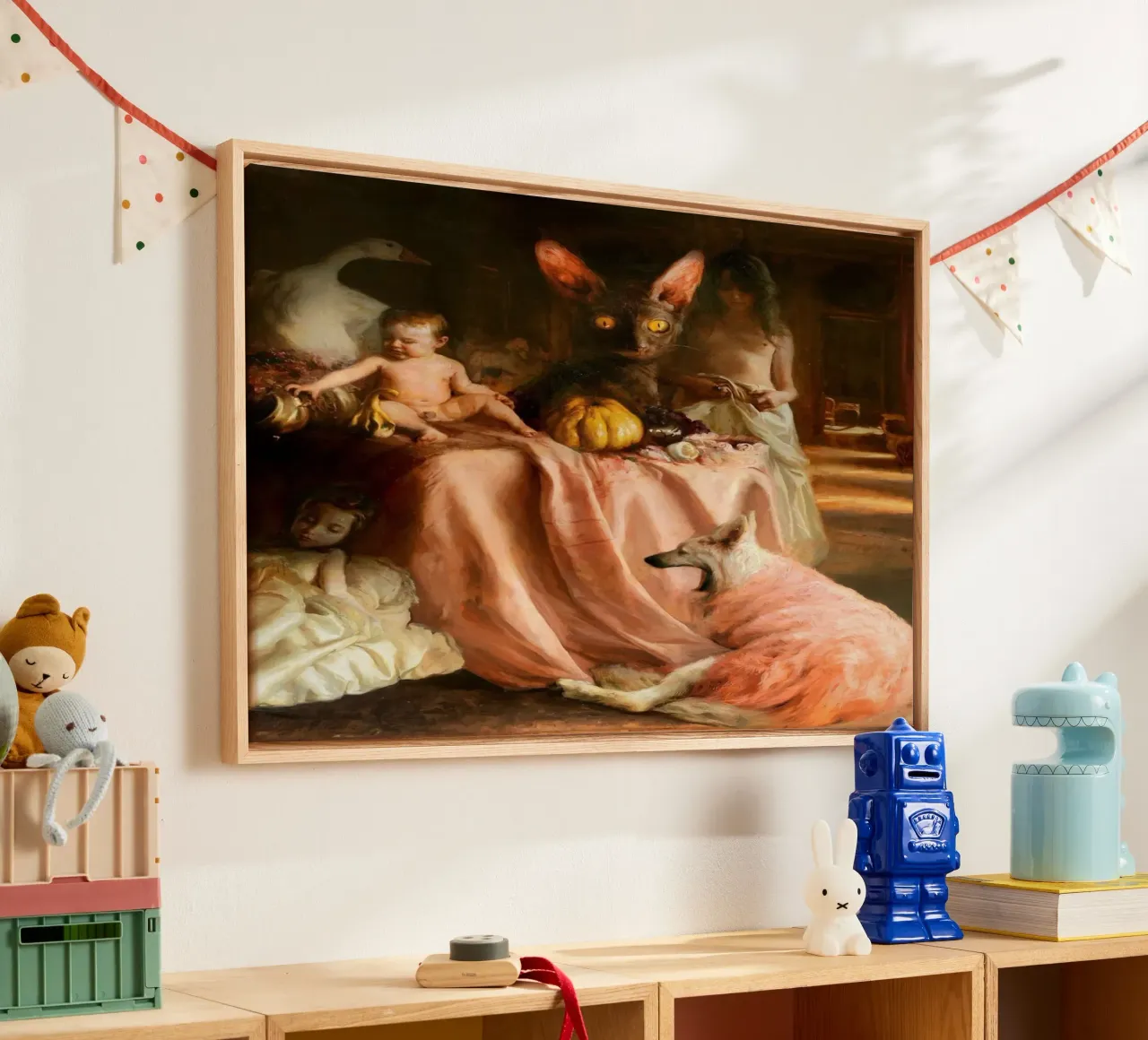 Guillermo Lorca Sade and the Cat canvas by Birgitart