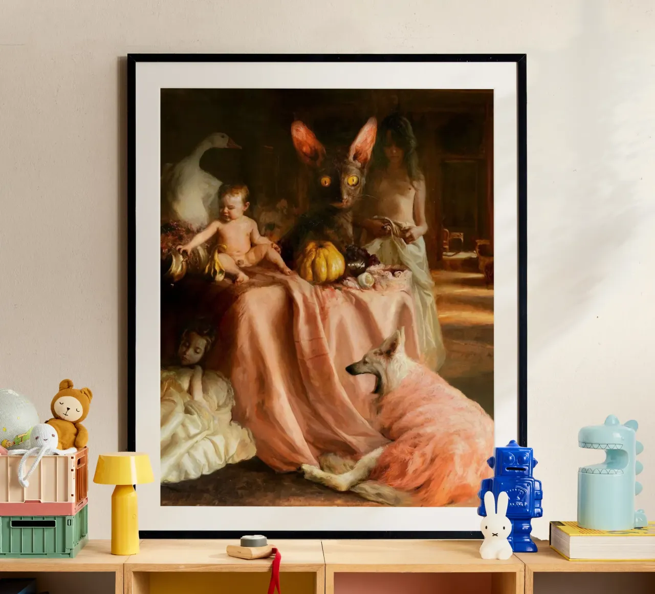 Guillermo Lorca Sade and the Cat hahnemühle by Birgitart