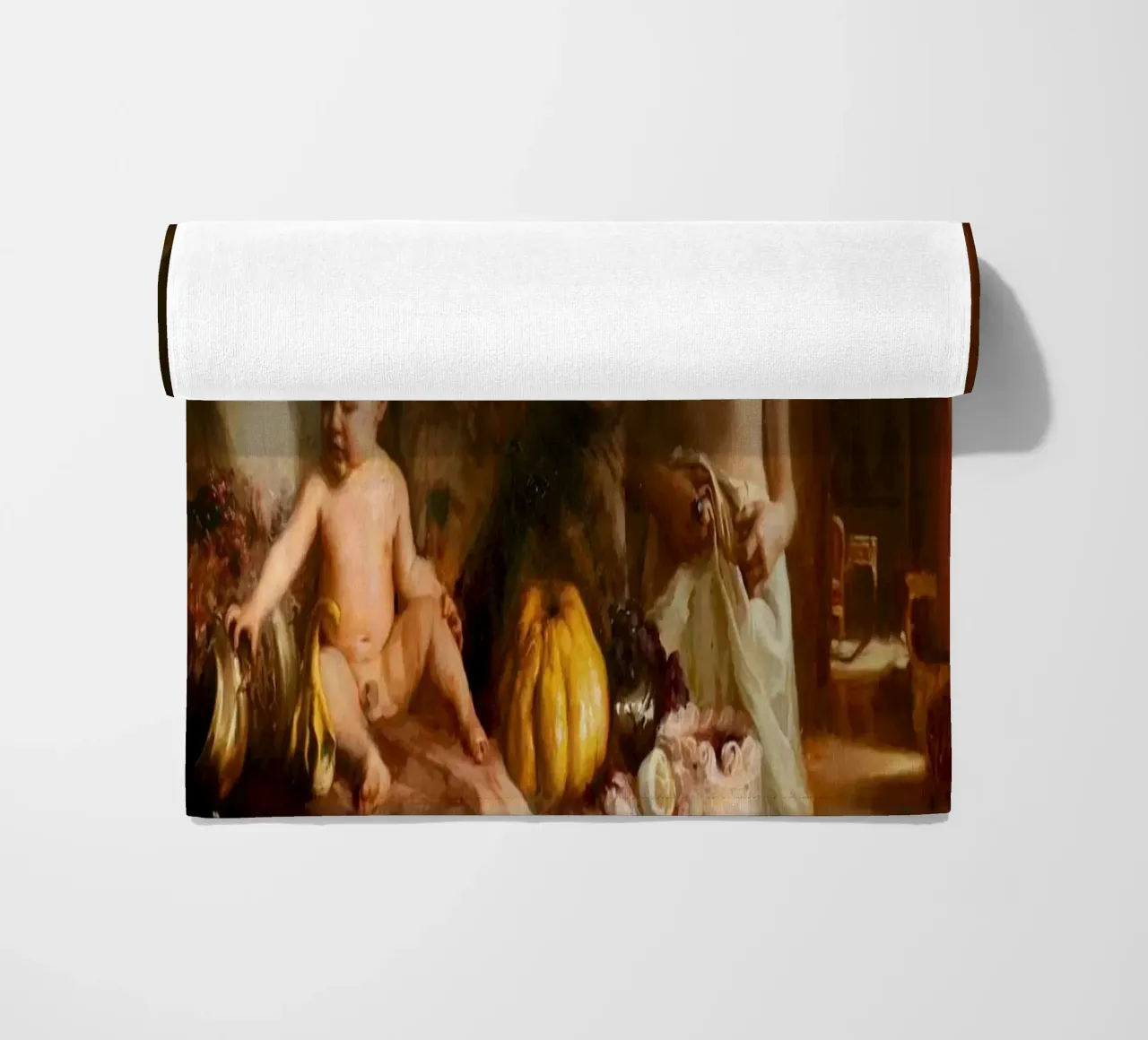 Guillermo Lorca Sade and the Cat beach towel by Birgitart