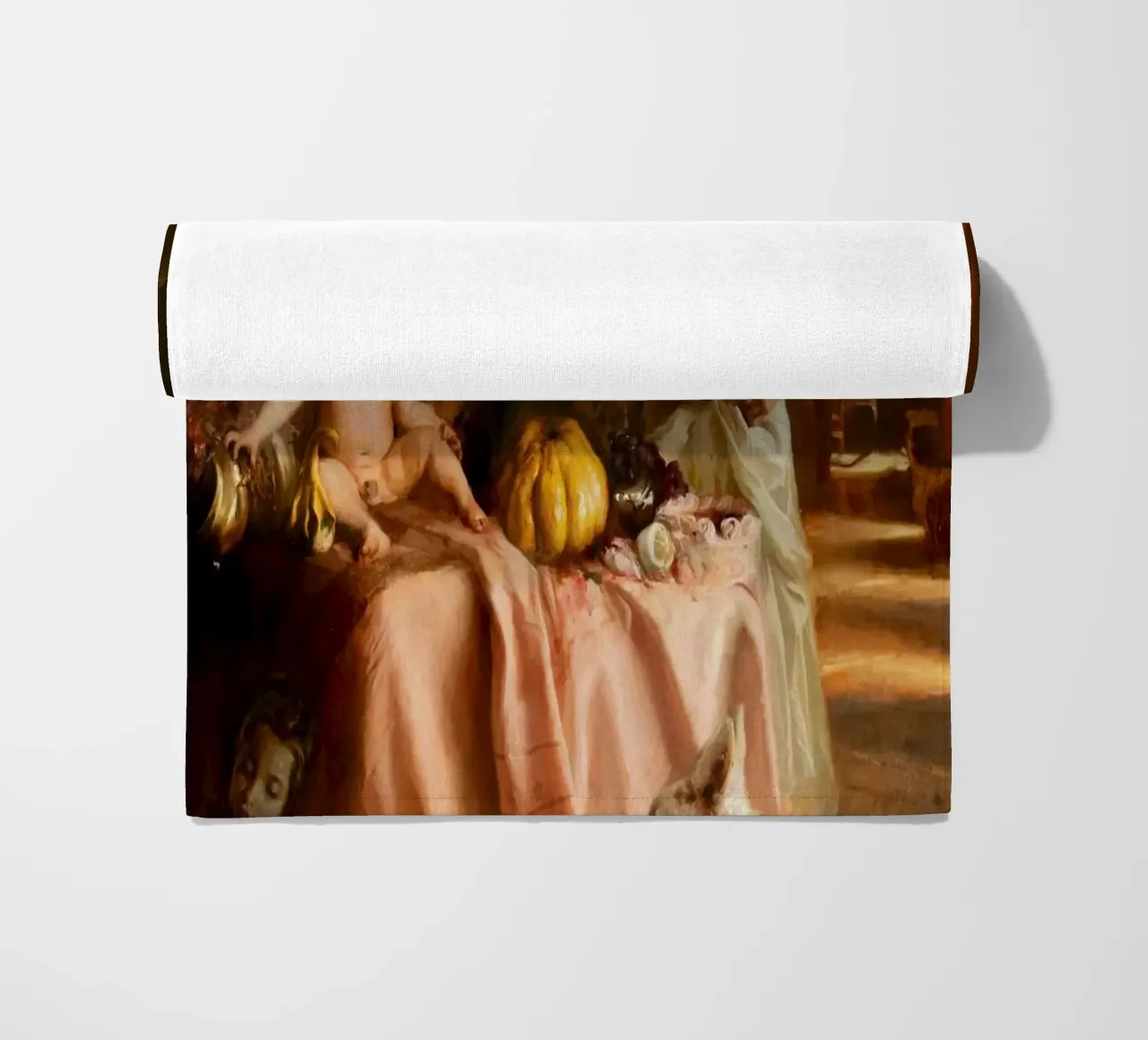 Guillermo Lorca Sade and the Cat beach towel by Birgitart