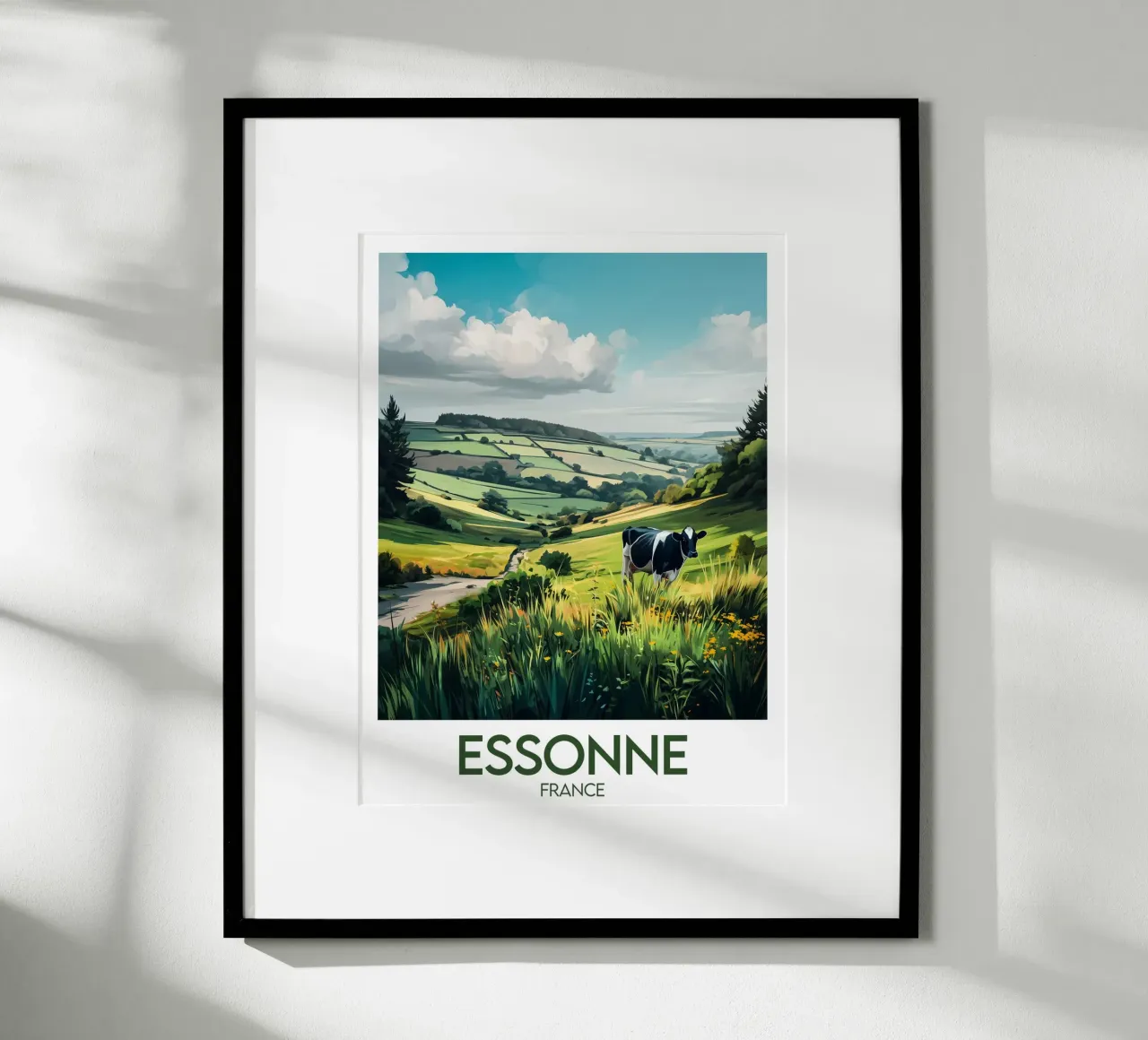 Affiche Essonne poster con telaio in legno da Frame the World