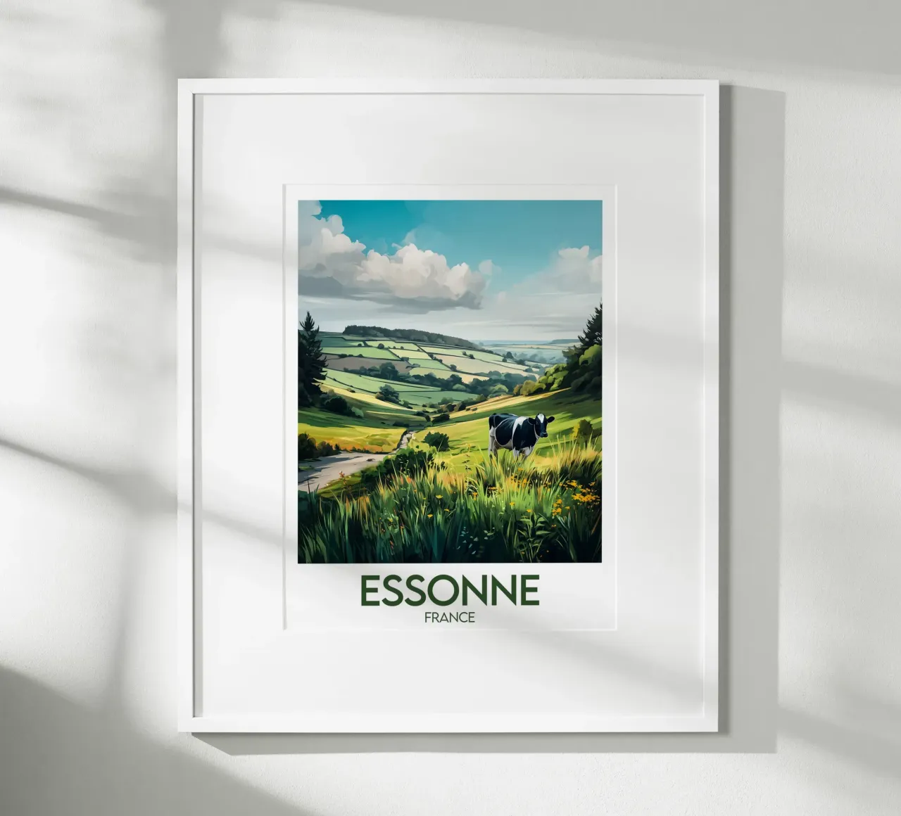 Affiche Essonne poster con telaio in legno da Frame the World