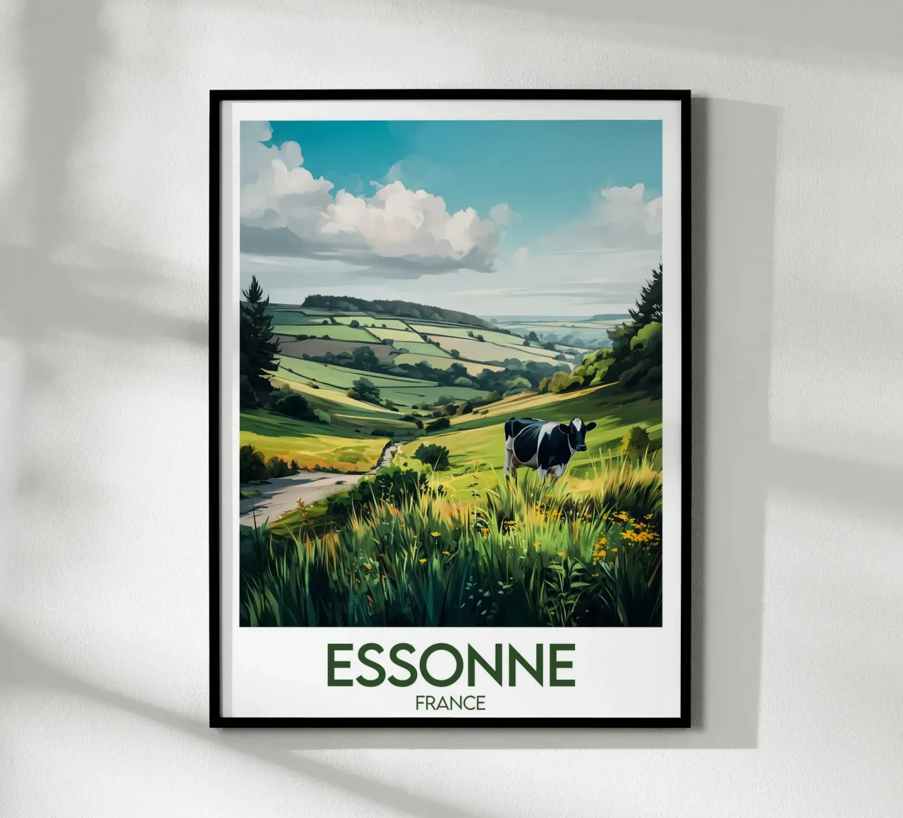 Affiche Essonne poster con telaio in legno da Frame the World