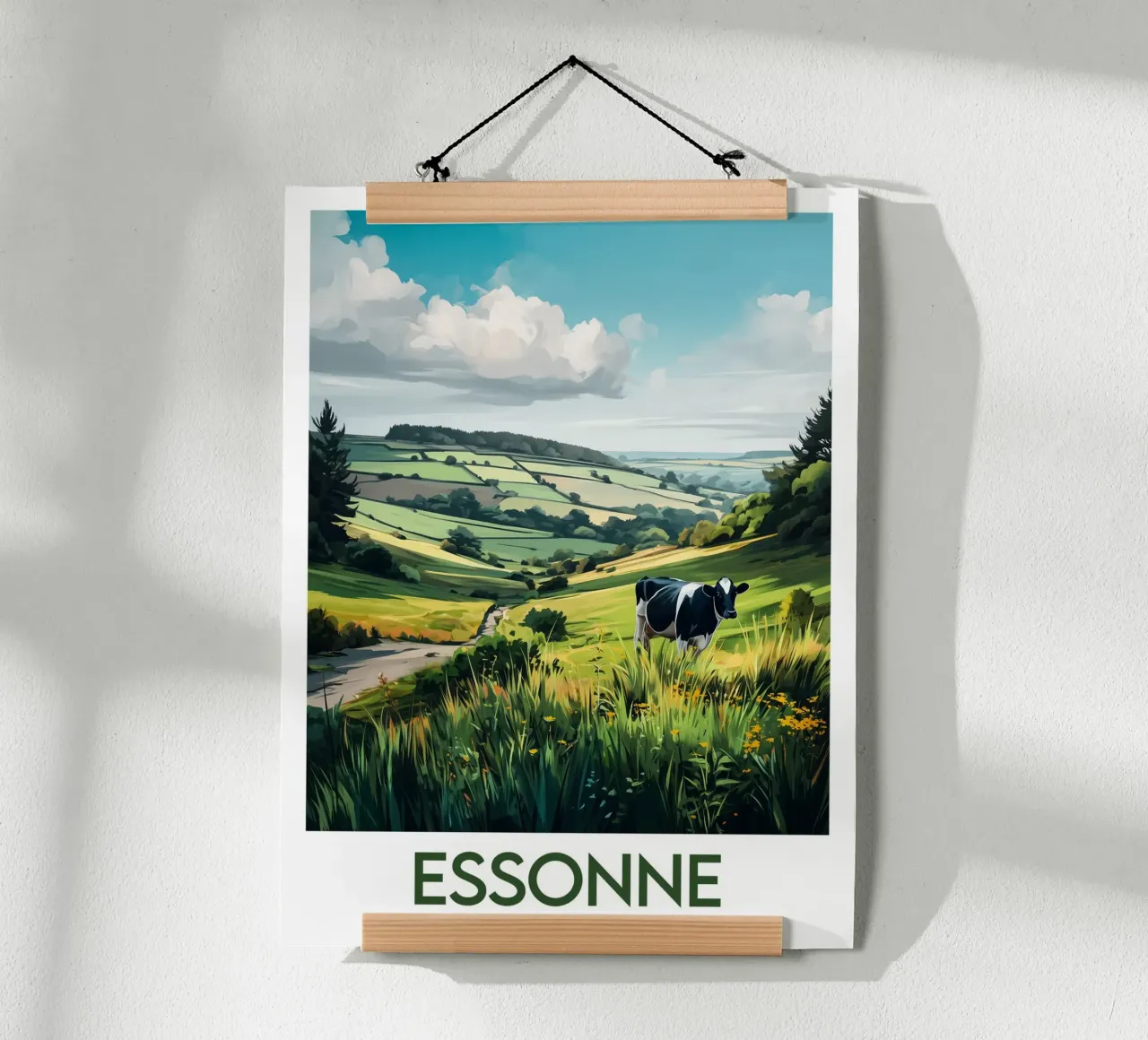 Affiche Essonne poster con telaio in legno da Frame the World