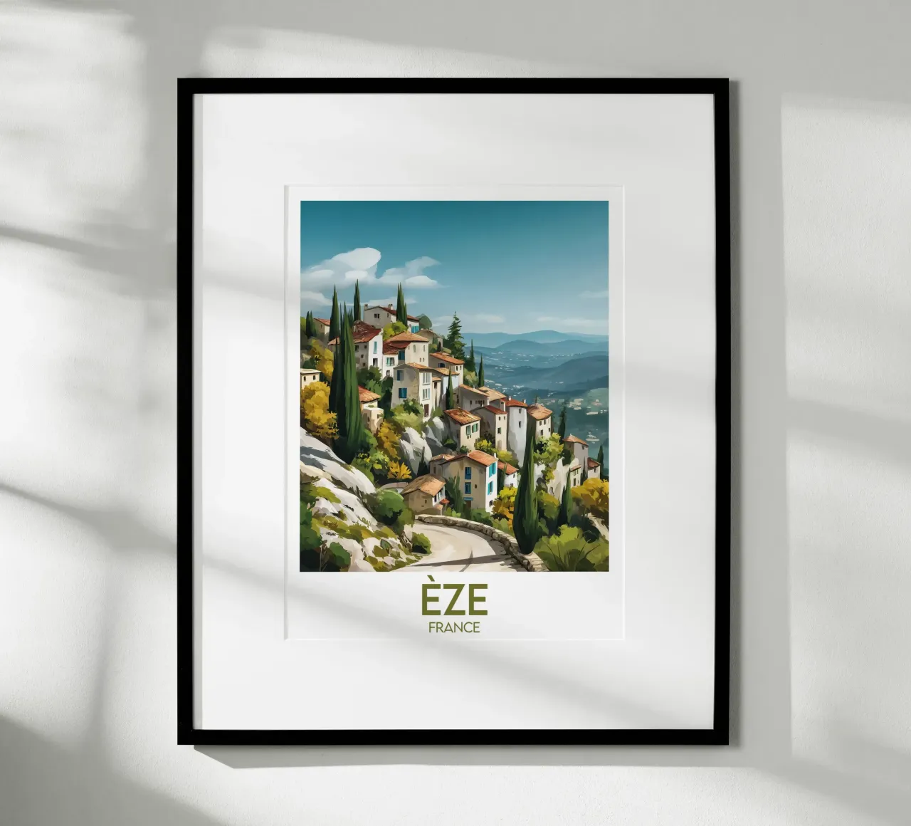 Affiche Èze France poster by Frame the World